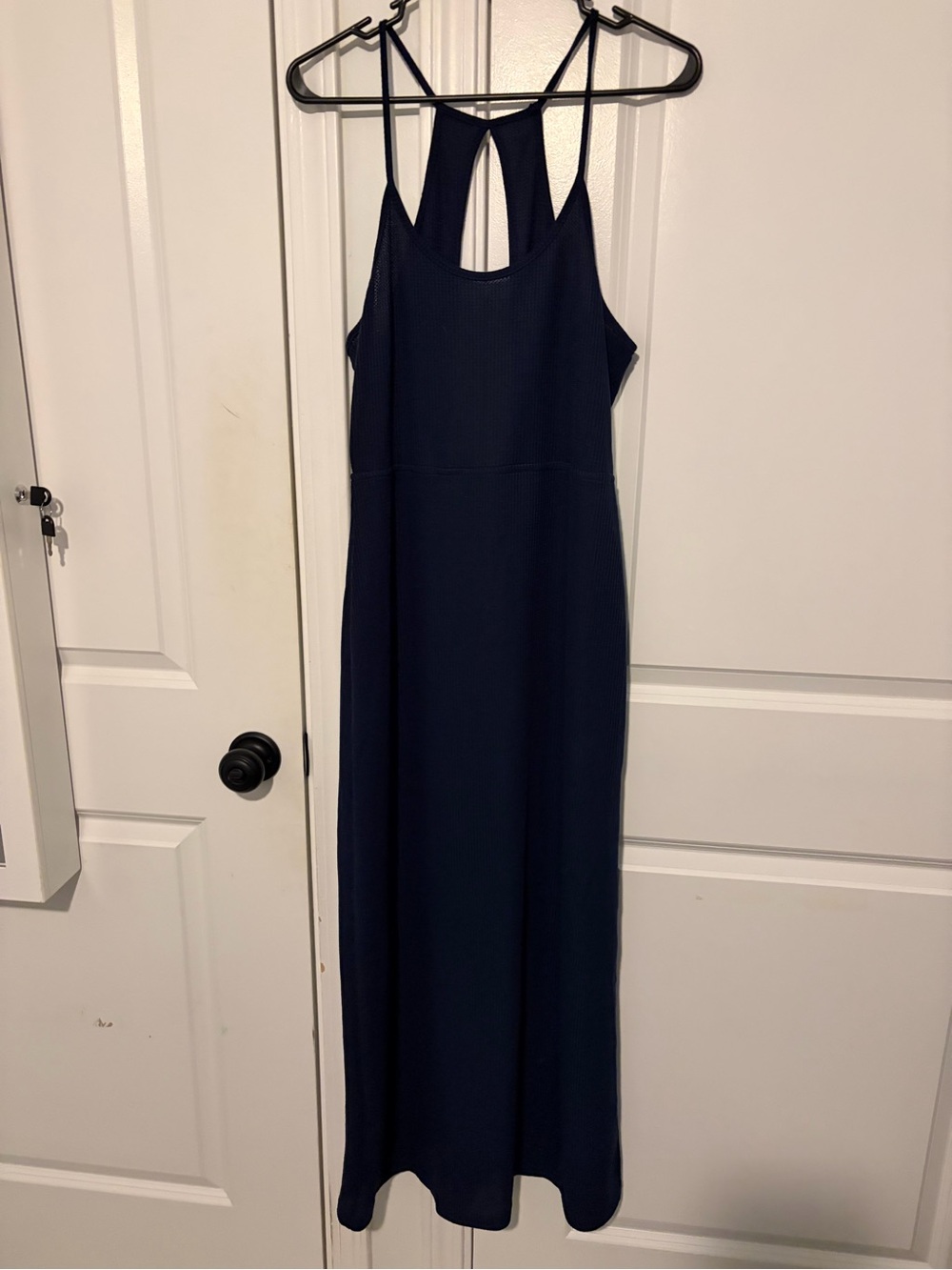 Navy Blue Strappy Maxi Dress